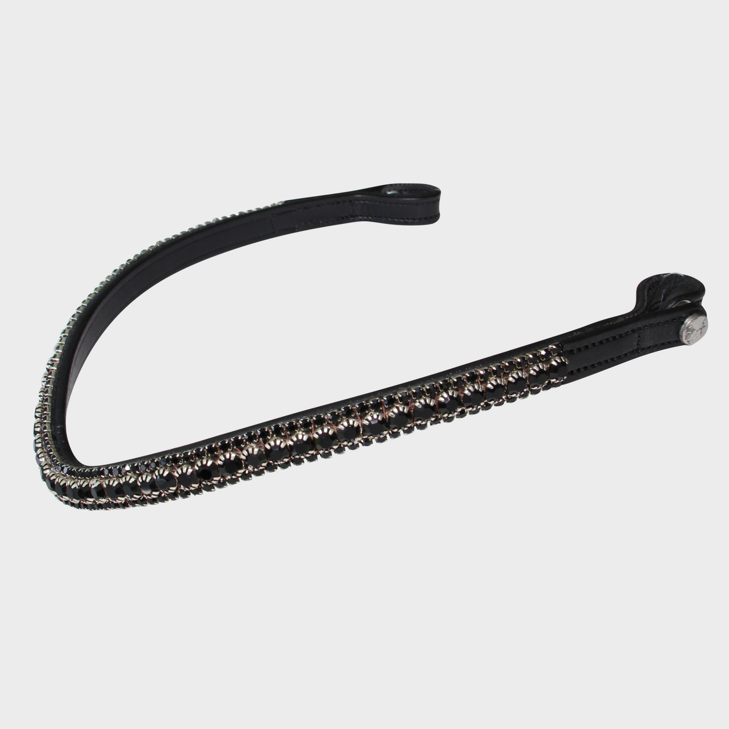 Artemis Lux All Black Swarovski® Crystal Browband - Black