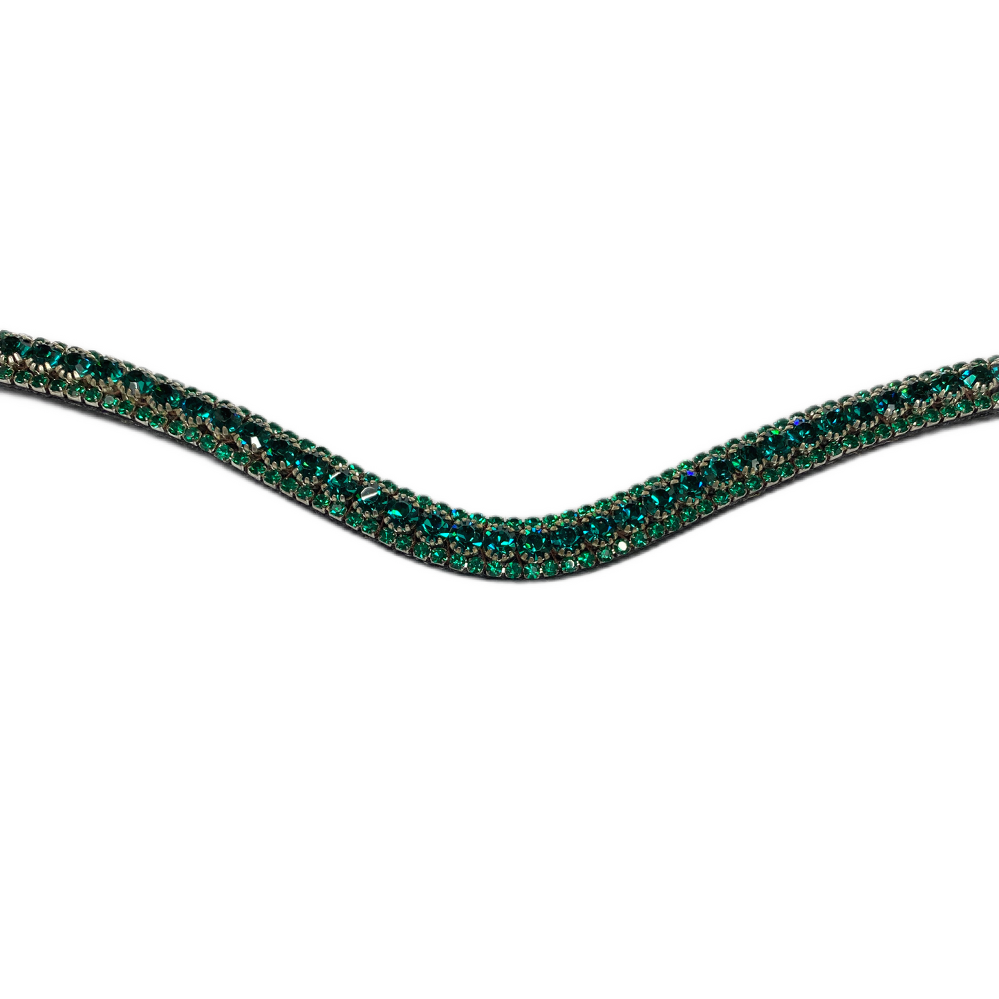 Artemis Lux Emerald Swarovski® Crystal Browband - Black