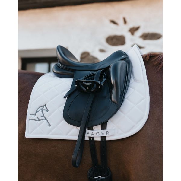 Fager Dressage Saddle Pad 2 White