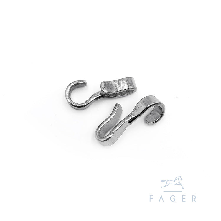 Fager Non-Swivel Hooks Silver