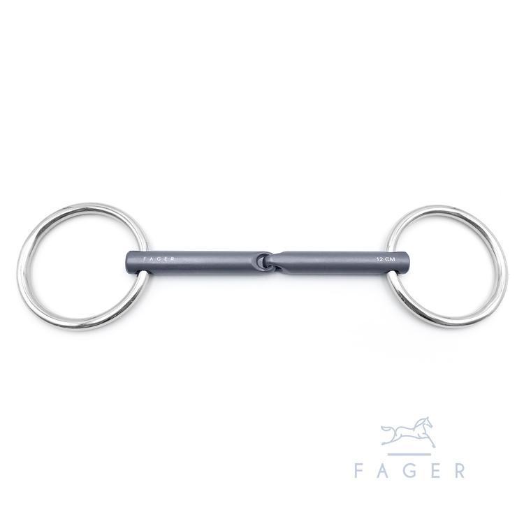 Fager Madeleine Titanium Bradoon Single Jointed Loose Ring