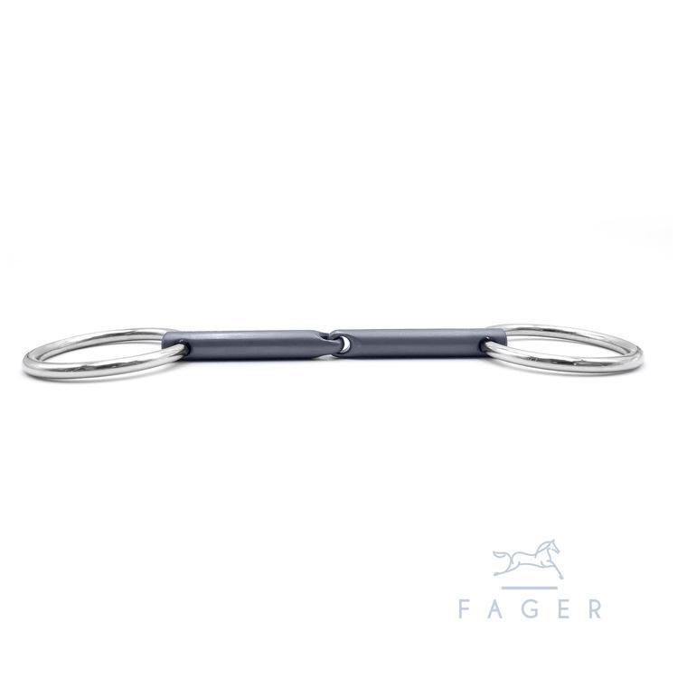 Fager Madeleine Titanium Bradoon Single Jointed Loose Ring