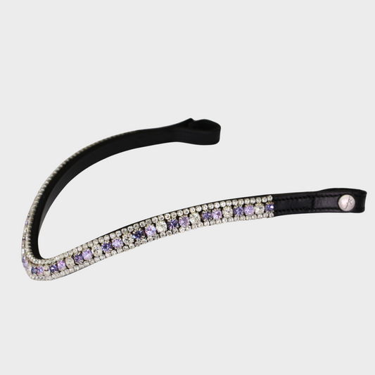Artemis Lux Violet Mix Swarovski® Crystal Browband - Black