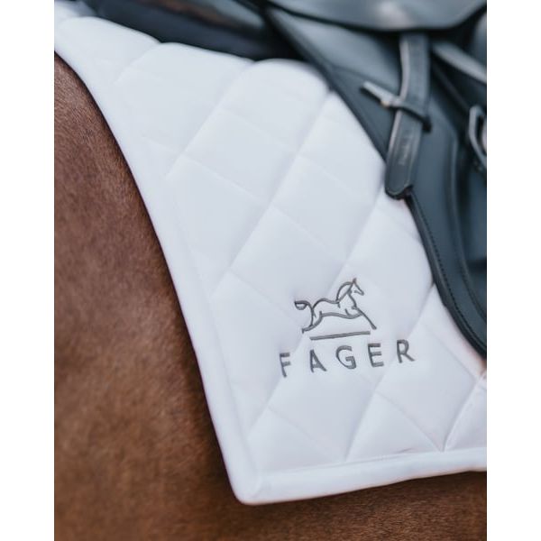 Fager Dressage Saddle Pad 1 White