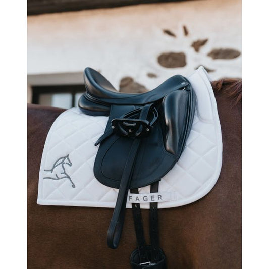 Fager Dressage Saddle Pad 2 White