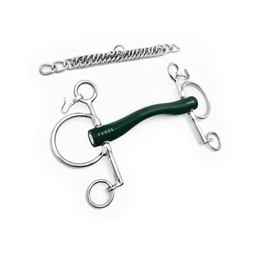 Fager Andrea Hard Rubber Bit Baby Pelham