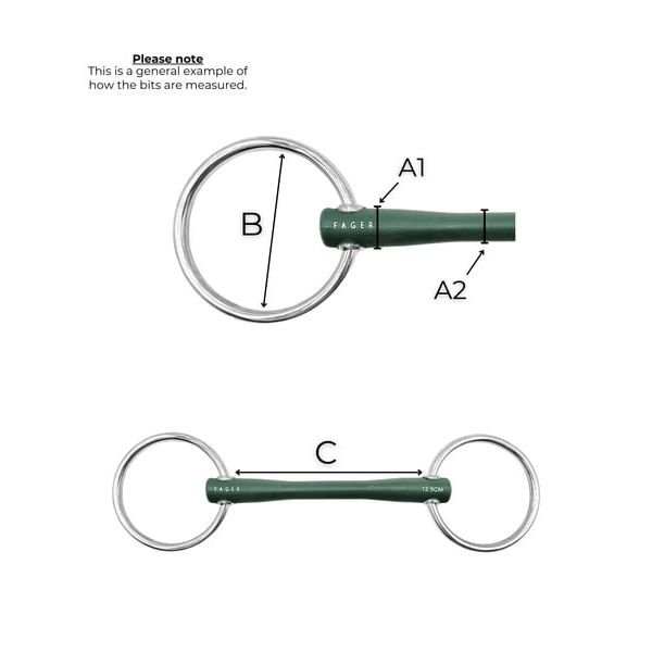 Fager Nicole Soft Rubber Bit Loose Ring