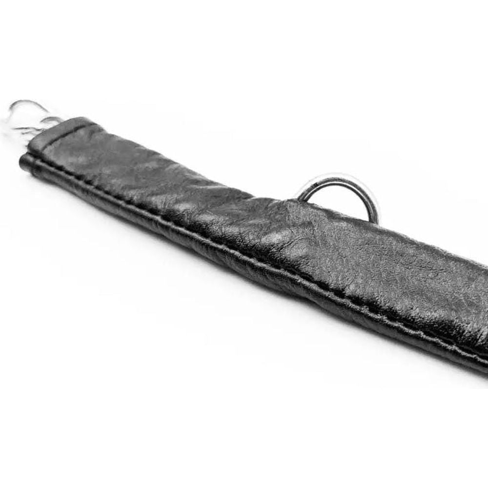 Fager Chain Curb Strap In Leather Brown