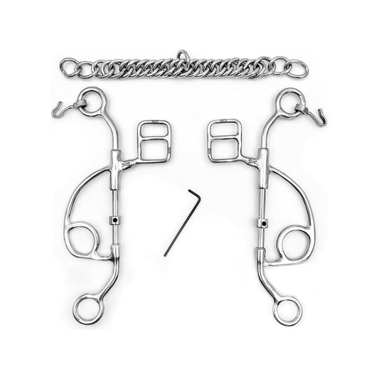 Fager Otto Hackamore Combination Bit Medium Shank