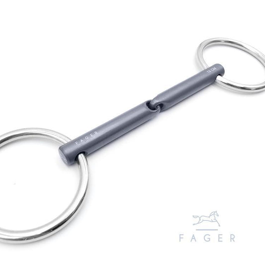 Fager Madeleine Titanium Bradoon Single Jointed Loose Ring