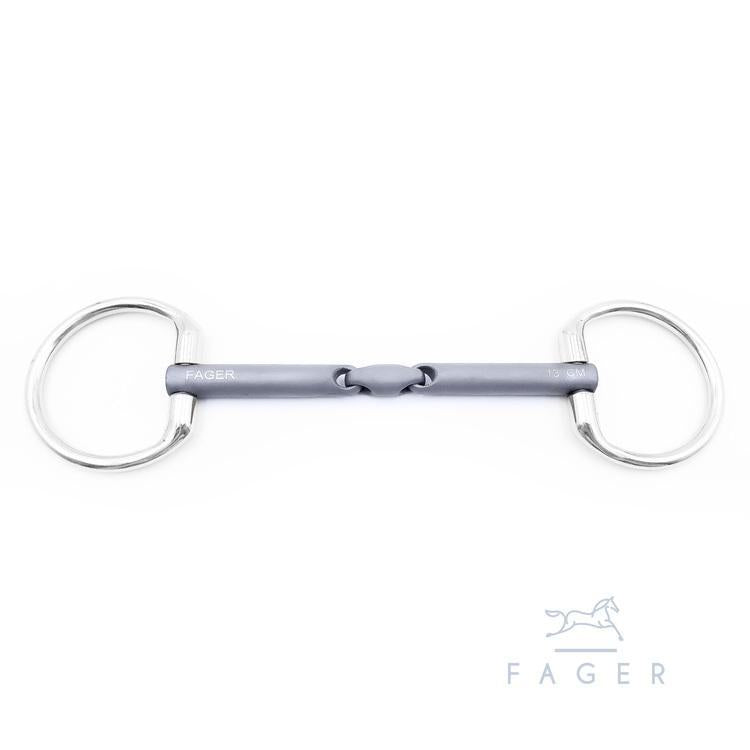 Fager Madeleine Titanium Bradoon Double Jointed Fixed Ring