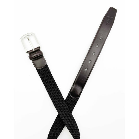 Fager Elastic Leather Belt Black/Brown