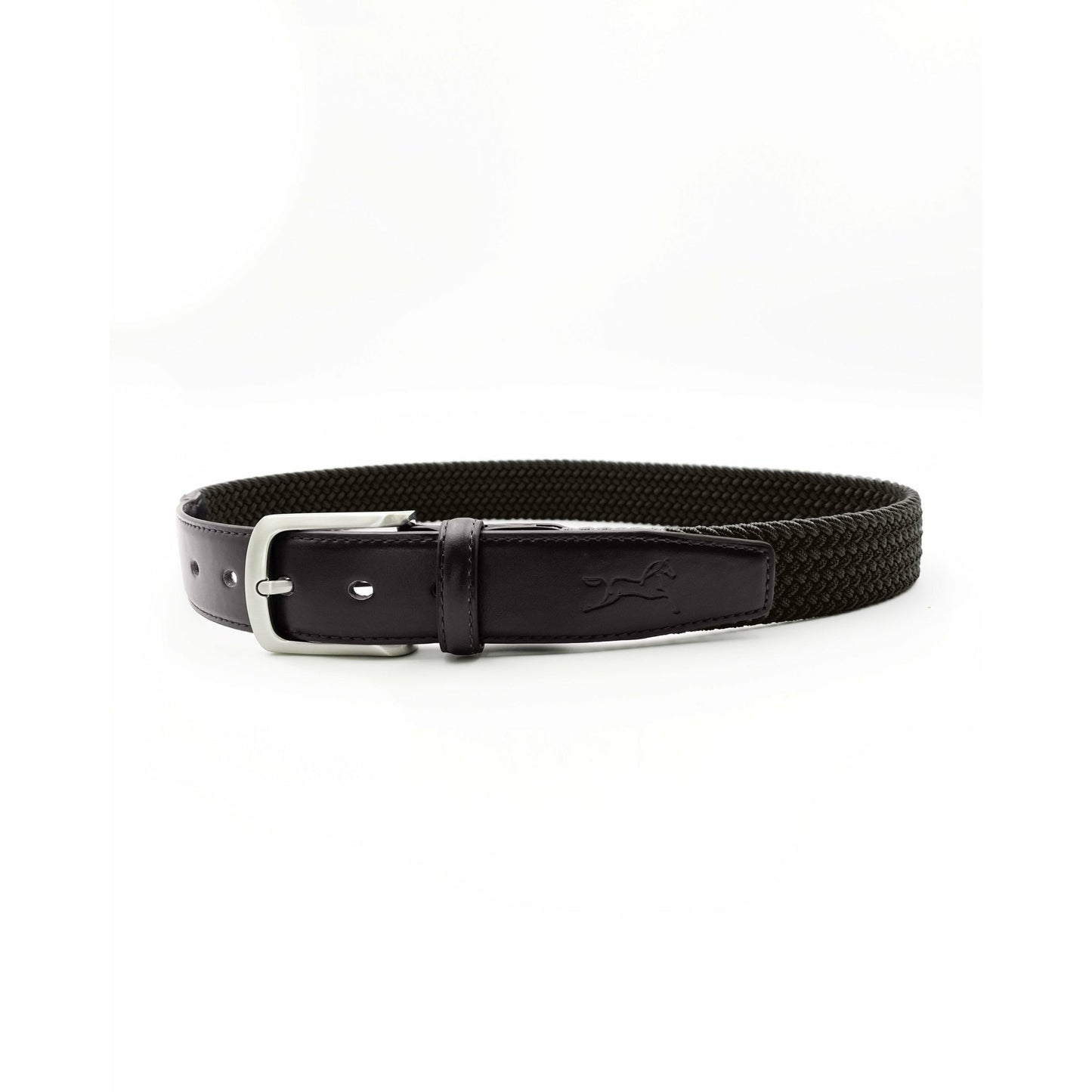 Fager Elastic Leather Belt Brown/Brown