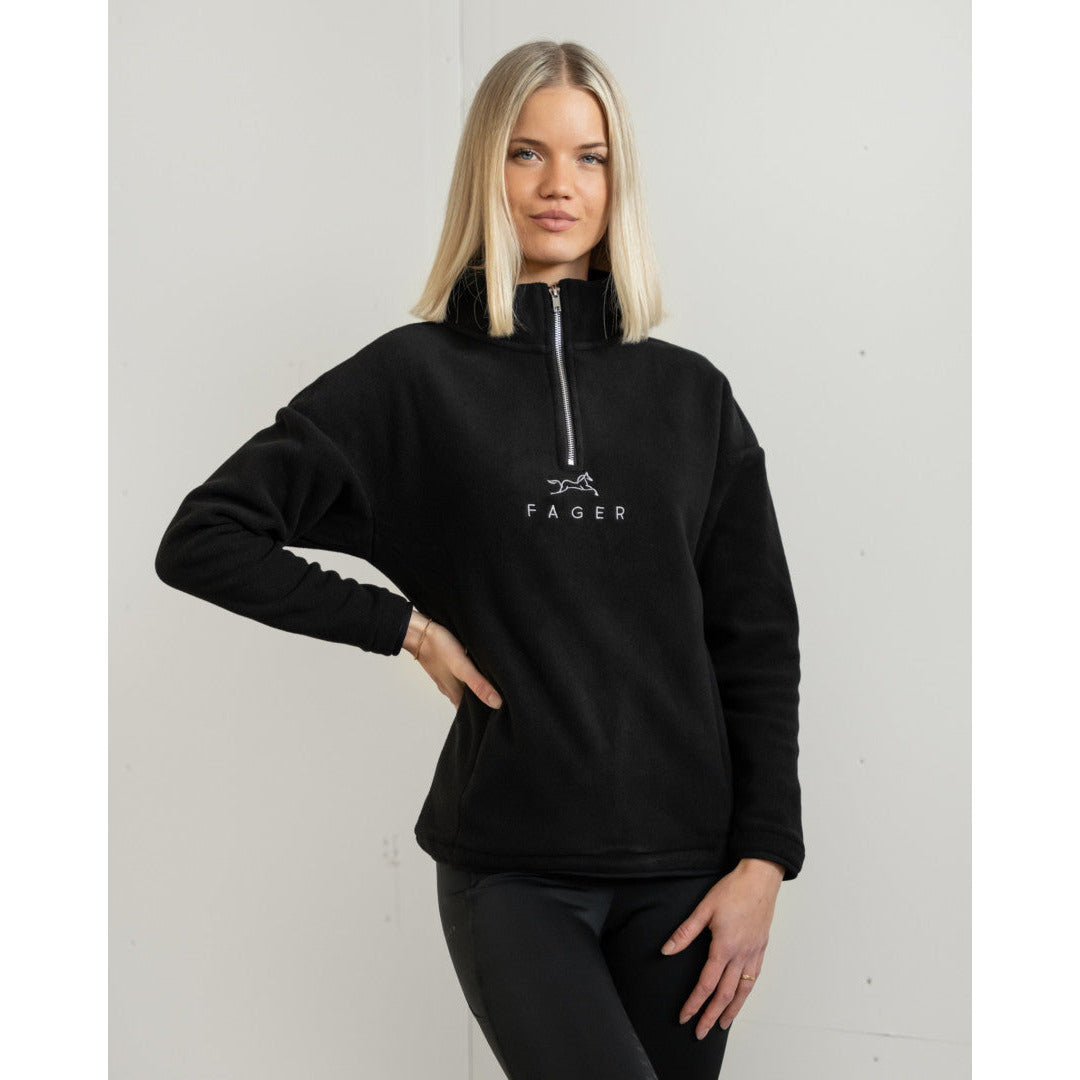 Fager Molly Half-zip fleece Black