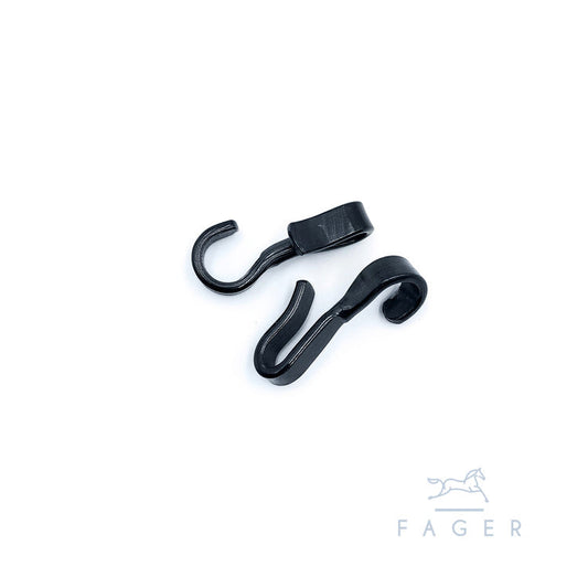 Fager Non-Swivel Hooks Black