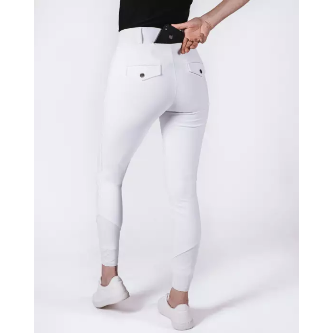 Fager Olivia Competition Breeches White Full Grip