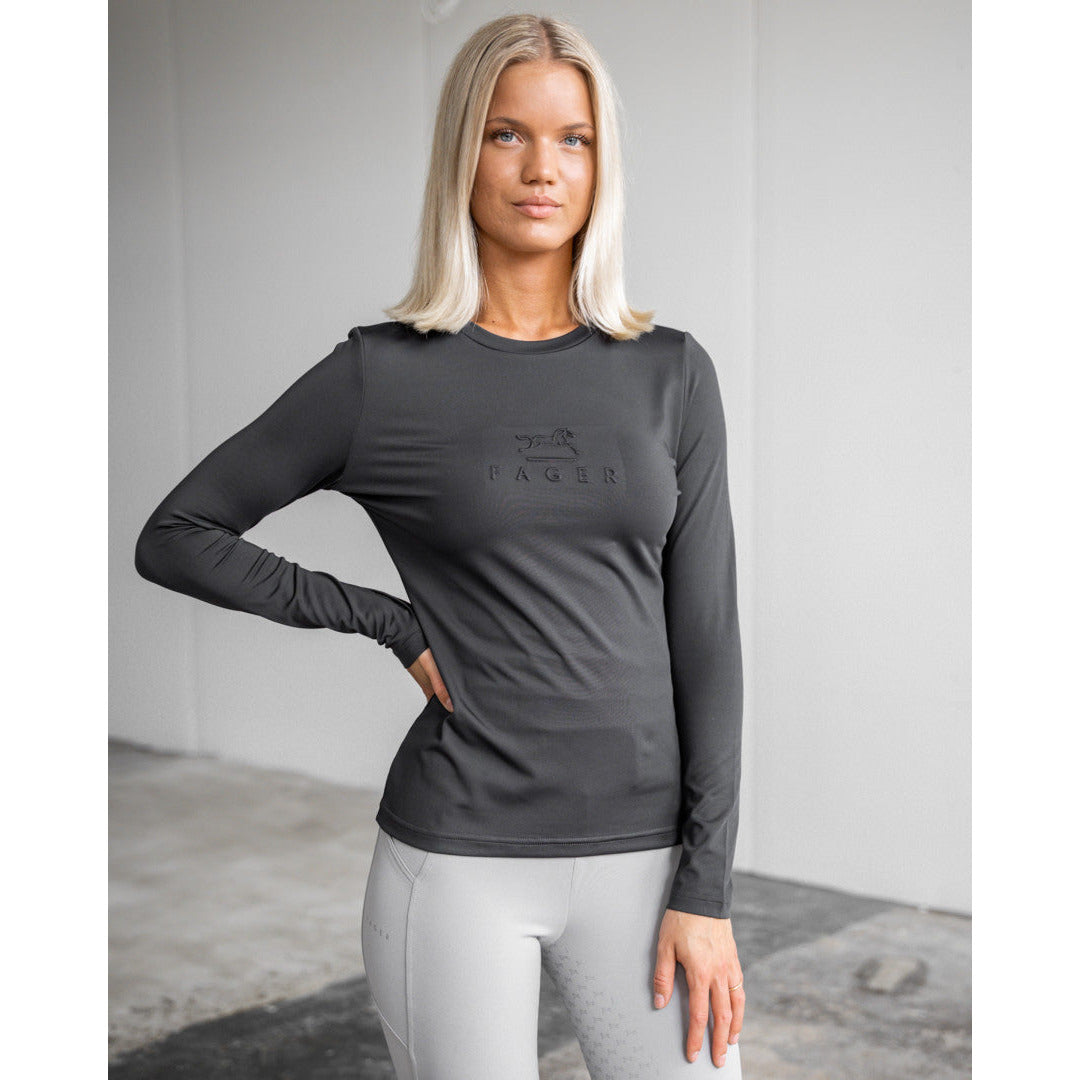 Fager Ida Long Sleeve T-Shirt Dark Grey