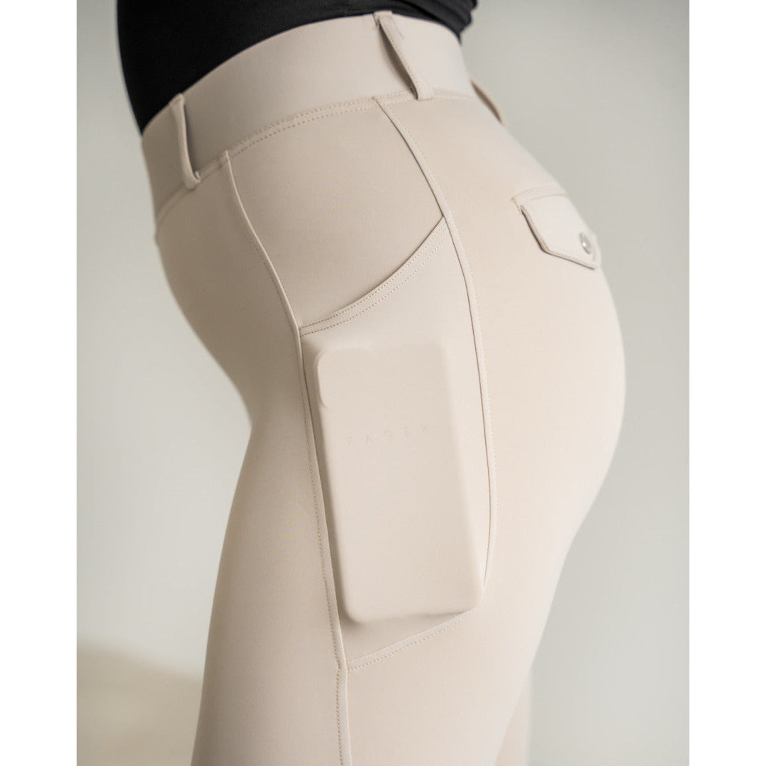 Fager Loui Active Leggings Beige Knee Grip