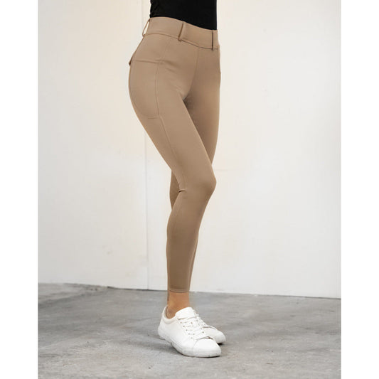 Fager Loui Active Leggings Dark Beige Full Grip