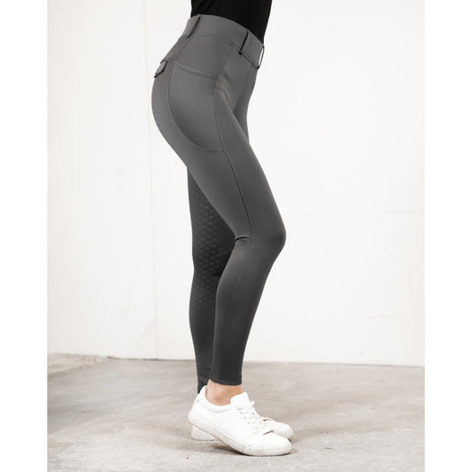 Fager Loui Active Leggings Dark Grey Knee Grip